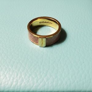Coach pink ring